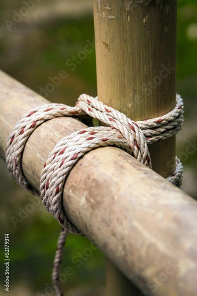 Obraz Square lashing by scouts