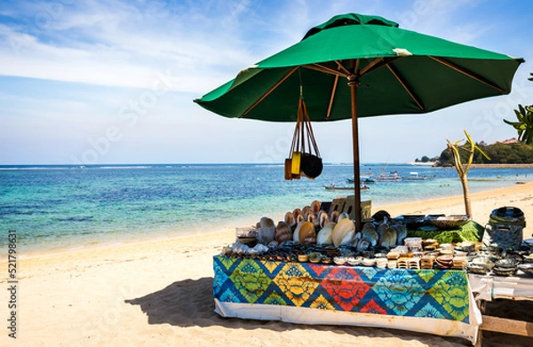Obraz Souvenirs on balinese beach