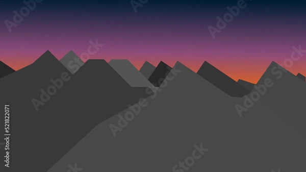 Obraz Abendrot  in den Bergen