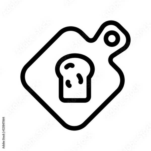 Fototapeta Cutting Board icon template