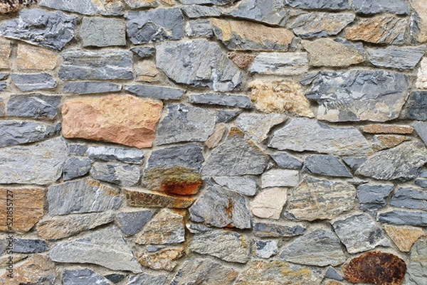 Obraz old stone floor and wall seamless texture background