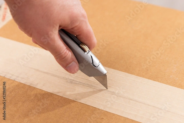 Fototapeta Silver Box Cutter