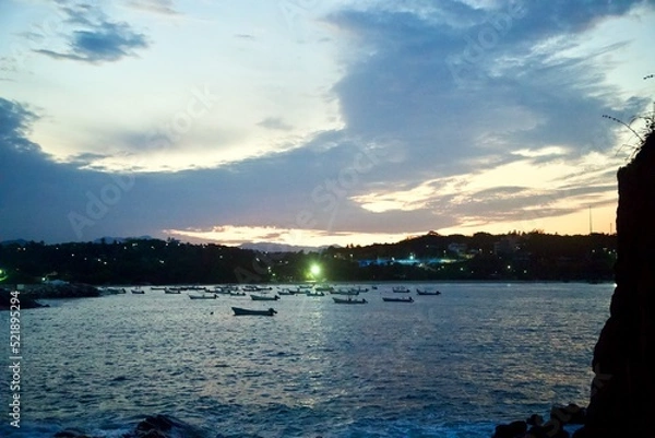 Obraz sunset over the lake