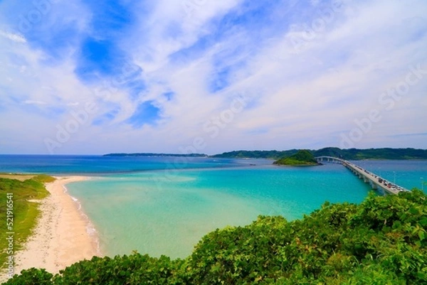 Obraz 角島、山口県、日本