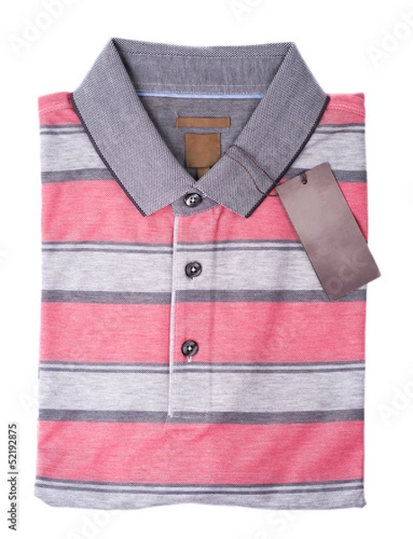 Fototapeta Men shirts on white background