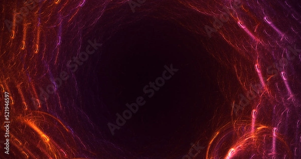 Fototapeta 3D rendering abstract colorful fractal light background
