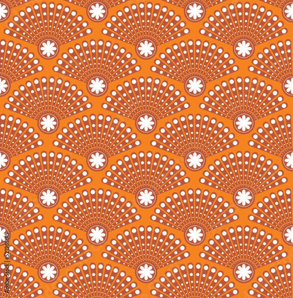 Obraz Abstract Geometric Peacock Feather Style Art Deco Seamless Pattern Perfect for Luxury Elegant Wall Paper Print Interior Design Trendy Fashion Colors