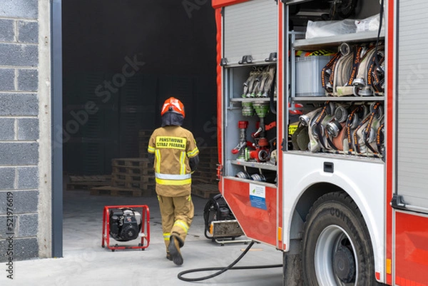Obraz akcja gaśnicza