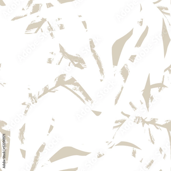 Fototapeta Brushstroke Tropical Leaf Seamless Pattern Design