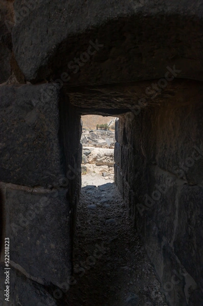 Obraz Partially restored ruins of one of the cities of the Decapolis - the ancient Hellenistic city of Scythopolis near Beit Shean city in northern Israel