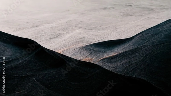 Obraz Black minimal background. Abstract shapes and textures. Dark, moody feeling, black and whit. High quality 4k illustration.