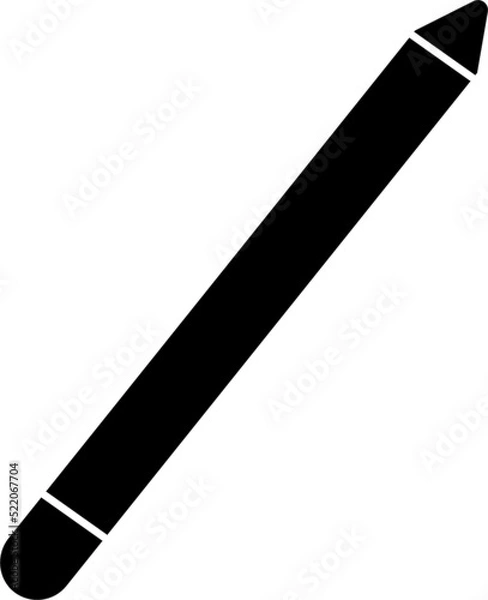 Obraz black pencil isolated on white