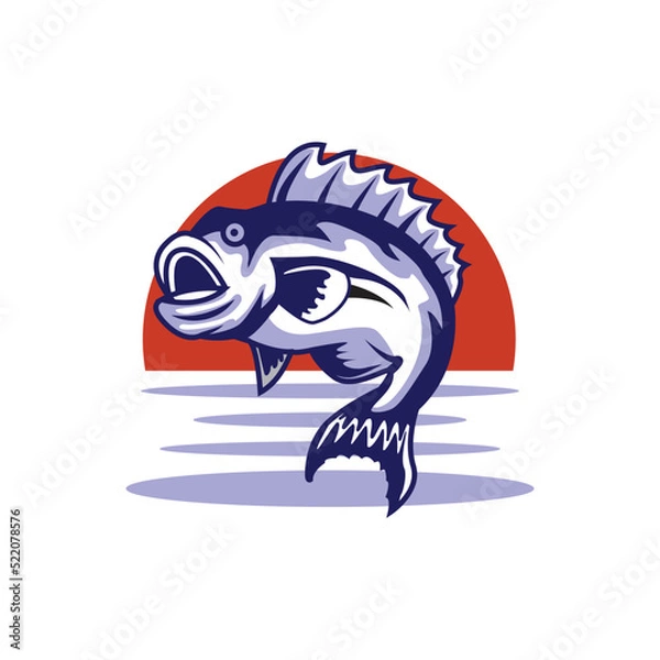 Obraz fishing vector logo template