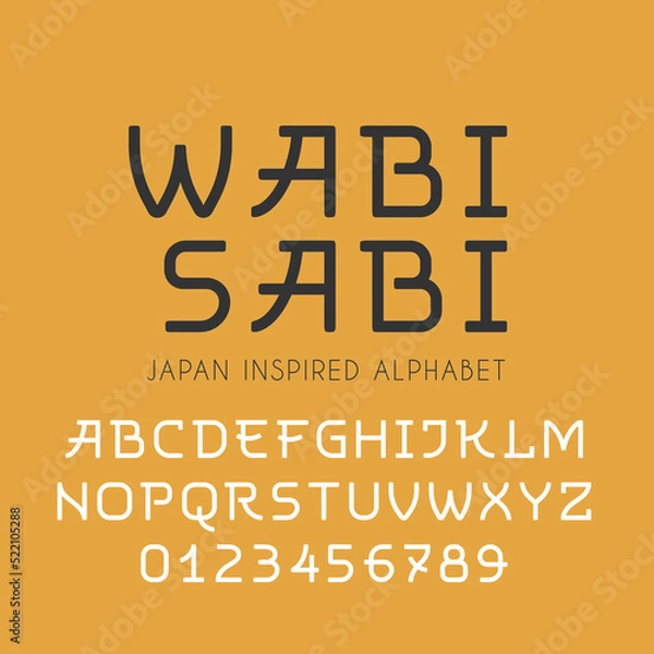 Fototapeta Vector set of decorative capital letters in Oriental Style.