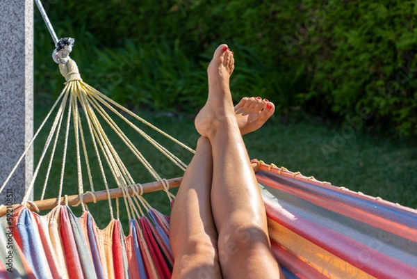 Obraz Relaxing in hammock