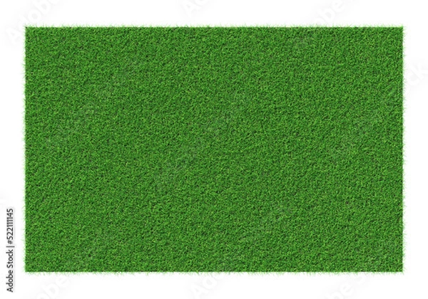 Fototapeta Grass shape - design element isolated - 3d rendering