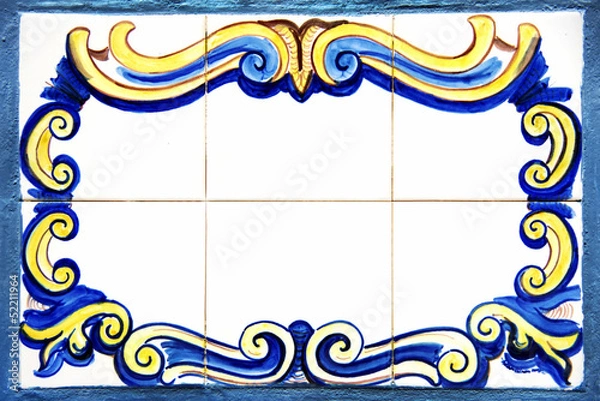 Obraz Old tile plaque