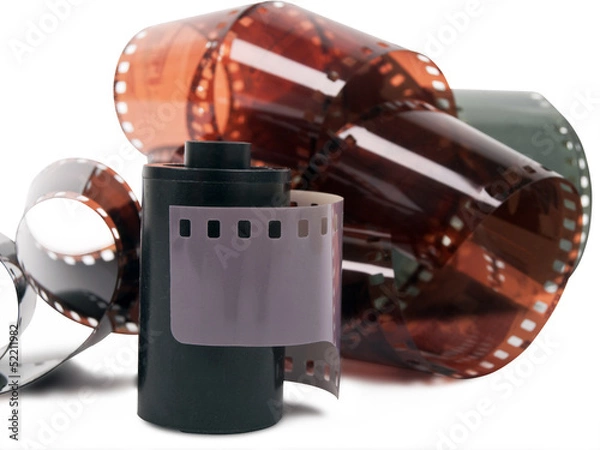 Fototapeta Film strip and roll