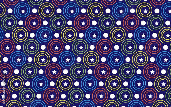 Obraz abstract pattern with circles colorful art design wallpaper