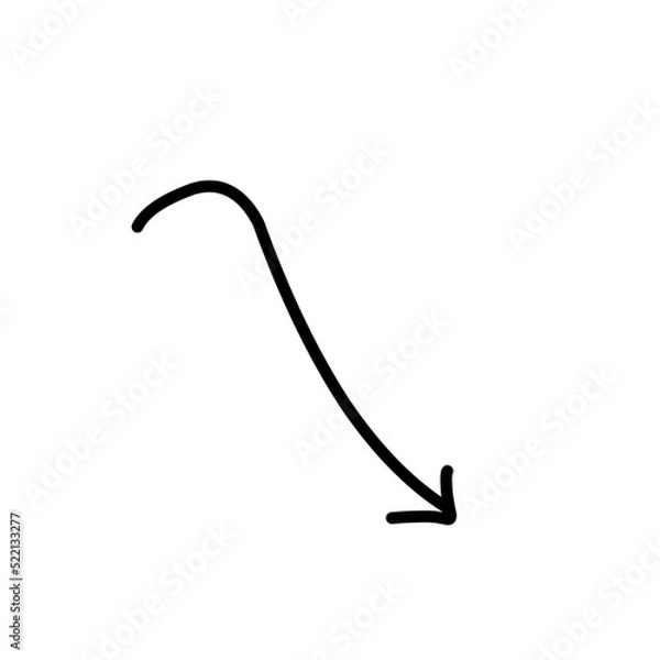 Fototapeta hand drawn arrows