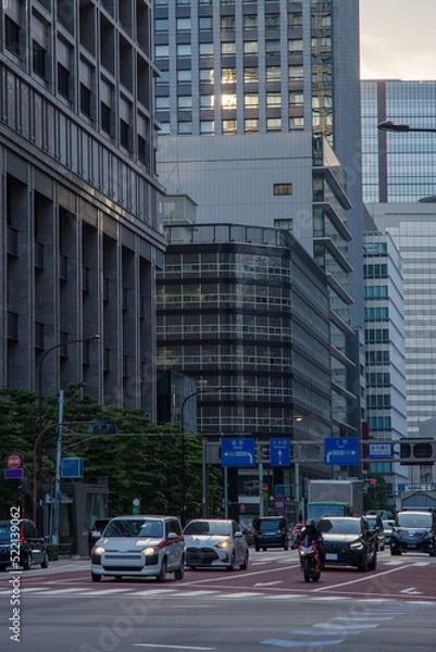 Obraz 兜町から日本橋を望む