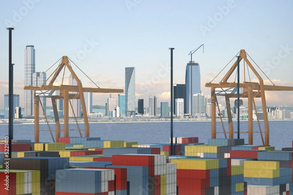 Fototapeta Imaginary city 233