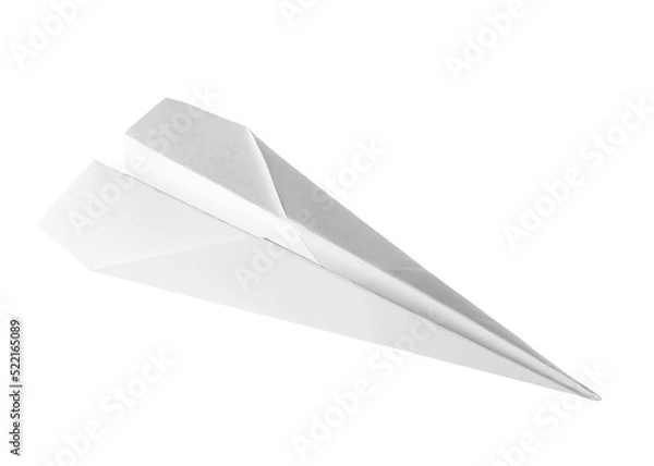Obraz Paper plane isolated on white background