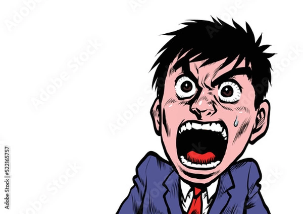 Fototapeta 驚くビジネスマン