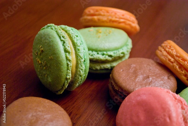 Obraz macaroons on a table