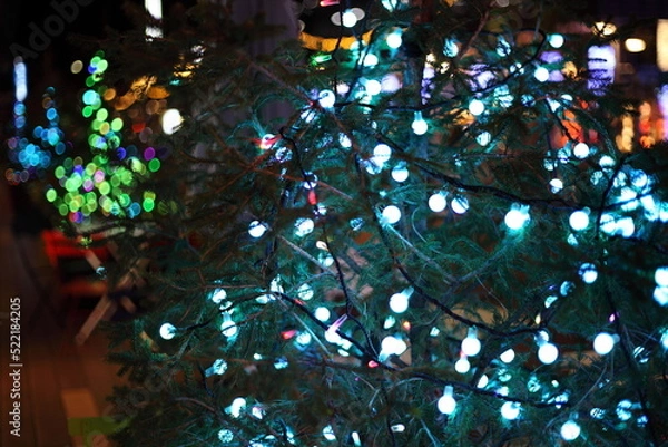 Fototapeta クリスマスと年末年始のイルミネーション