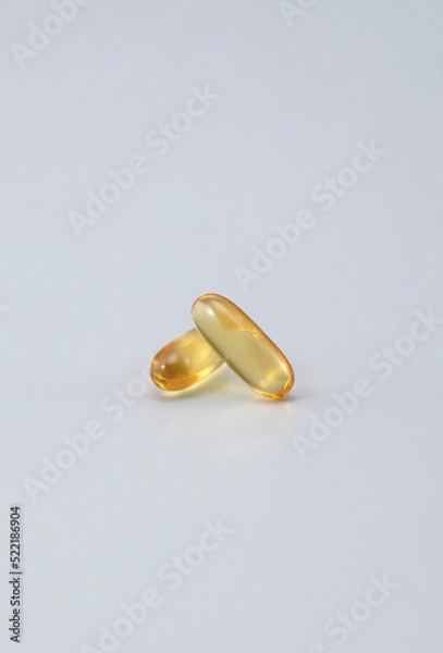 Fototapeta a supplement that promises to improve your health -Softgel Capsules , pill , tablets ..