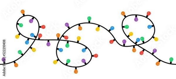 Obraz Seamless Christmas lights