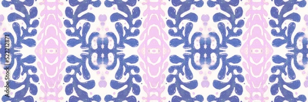 Obraz Azulejos tiles. Seamless portugal mosaic. Retro majolica texture.