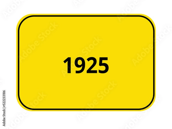 Fototapeta Ortseingangsschild - 1925