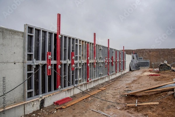 Obraz Formwork panels in industrial construction.