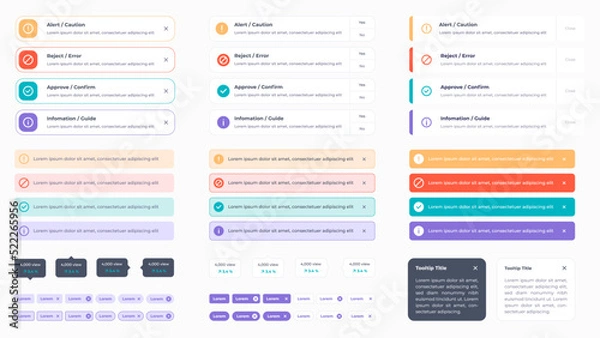 Obraz Tooltip tag message UI design sources