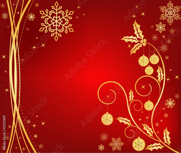 Obraz Christmas background vector 