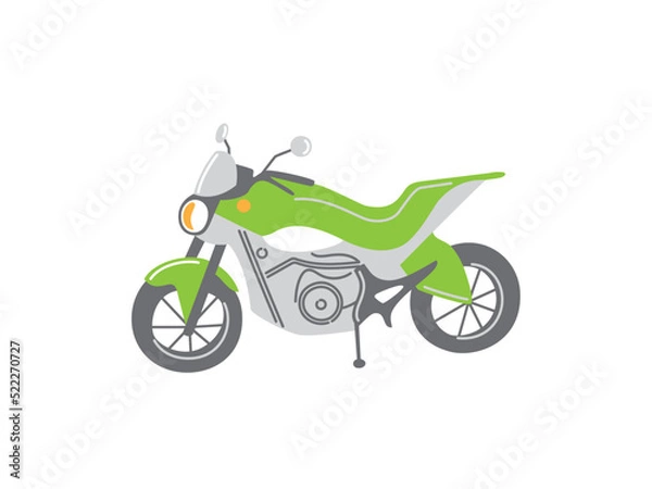 Obraz シンプルな自動二輪車・バイクのイラスト