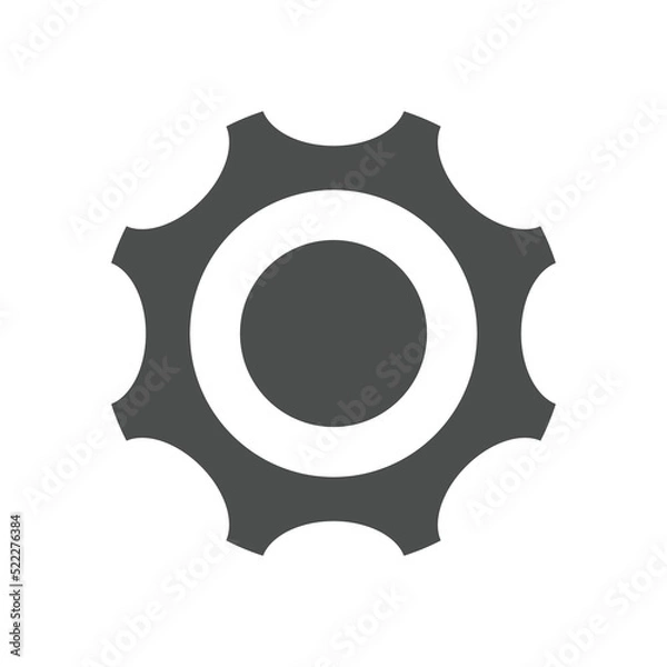 Fototapeta Setting icon pack for apps or web interface. Set of settings, Gear, Cog icon vector. Sign flat style setting or gear
