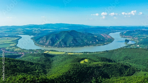 Obraz landscape with lake and mountains