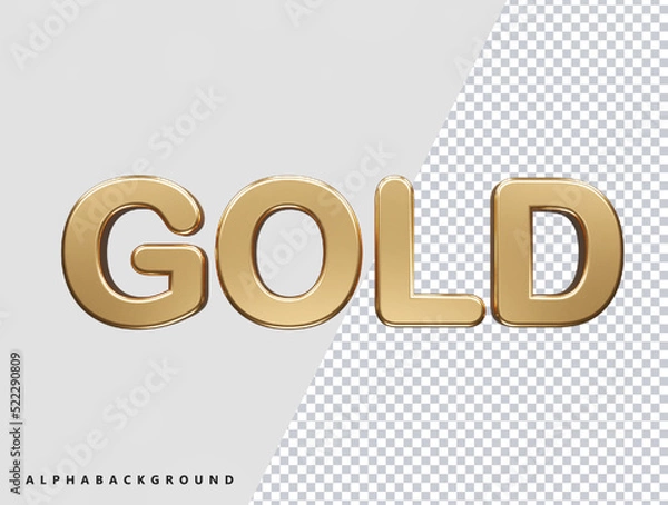 Fototapeta Gold text effect