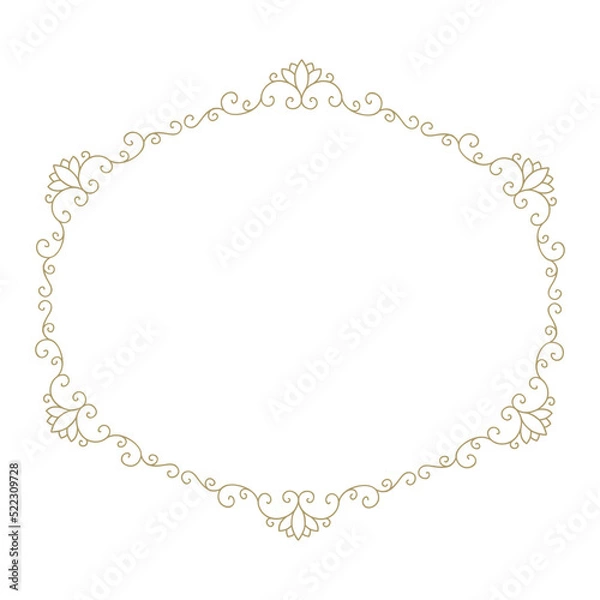 Fototapeta elegant, luxury label vector frame