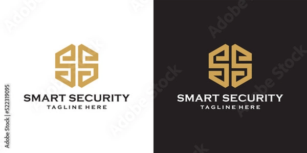 Obraz Smart Security Logo. Letter S + S