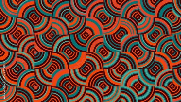 Obraz colorful geometric pattern, seamless wallpaper