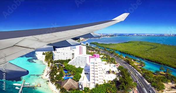Obraz Lot na Cancun