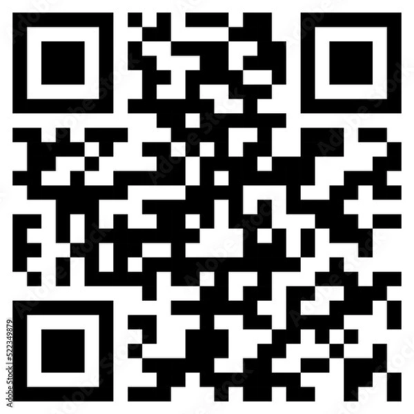 Fototapeta Sample QR code icon