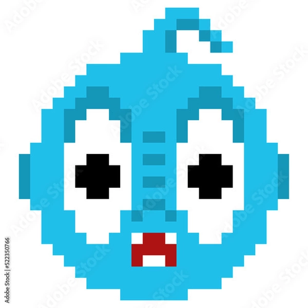 Fototapeta Pixel art alien