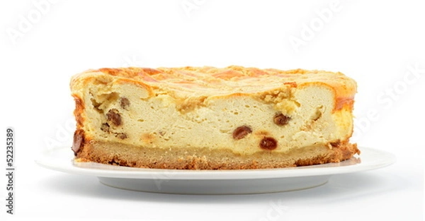 Obraz Cheesecake with raisins