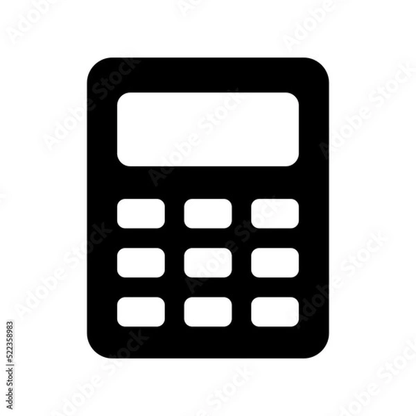 Fototapeta calculator icon or logo isolated sign symbol vector illustration - high quality black style vector icons
