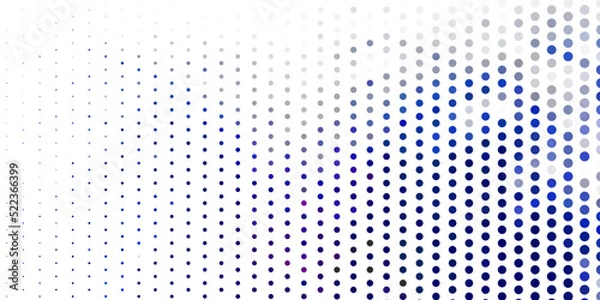 Fototapeta Light blue vector texture with disks.